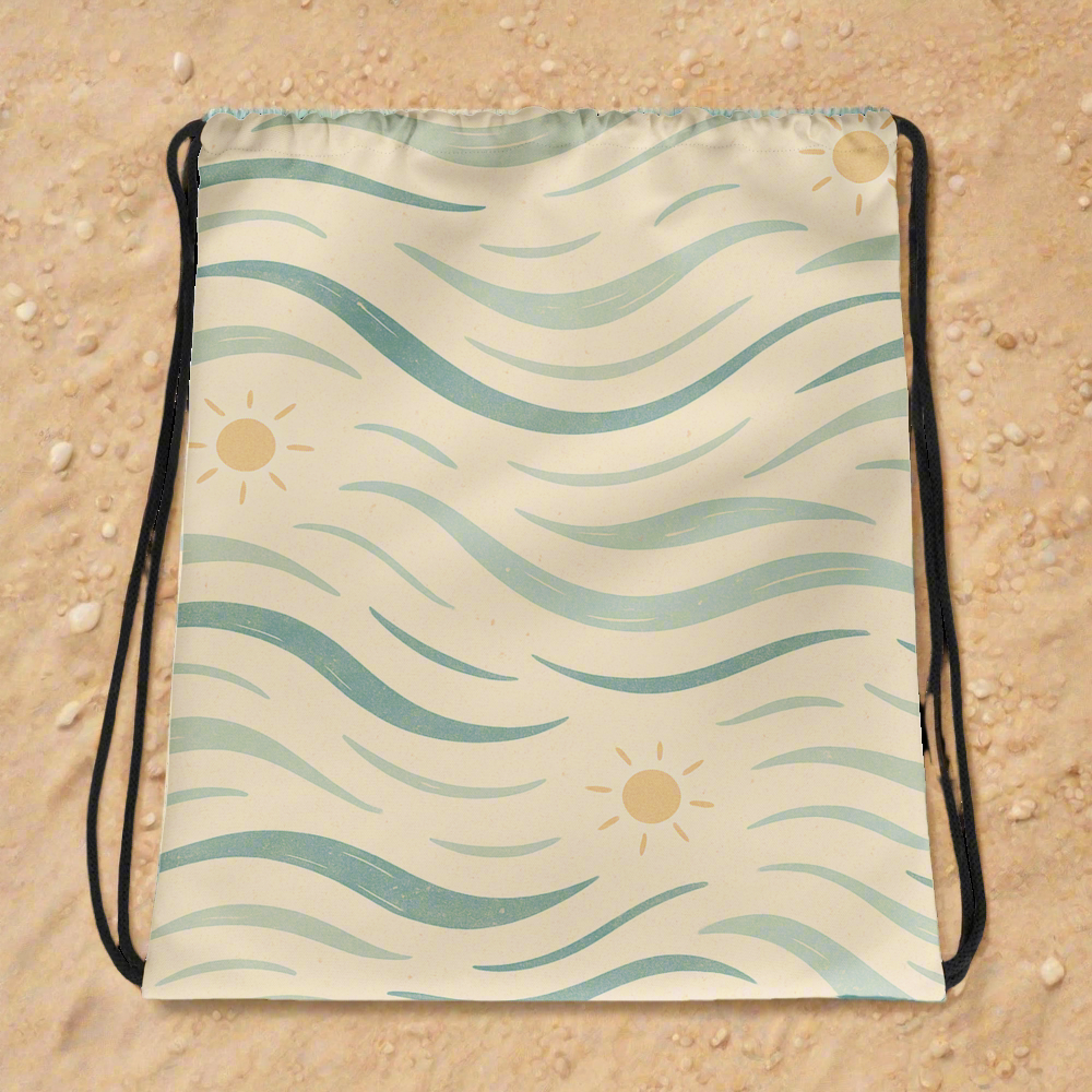 Laguna Drifters Coastal Drawstring Bag – Lightweight Saltwater Gear Sack