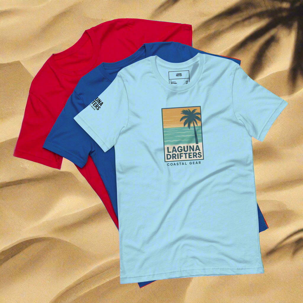 Laguna Drifters Coastal Unisex T-Shirt – Soft Lightweight Beachwear Essential