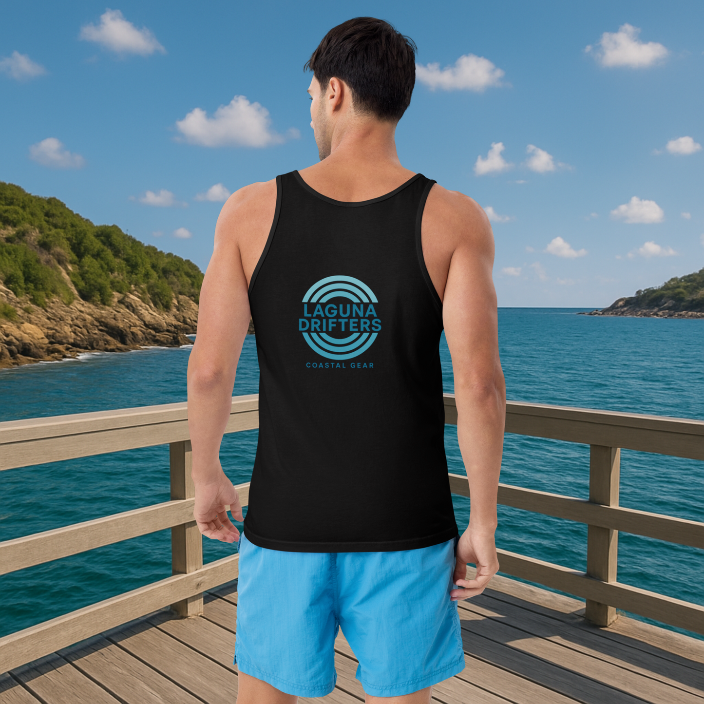 Laguna Drifters Men’s Tank Top – Lightweight Coastal Muscle Fit